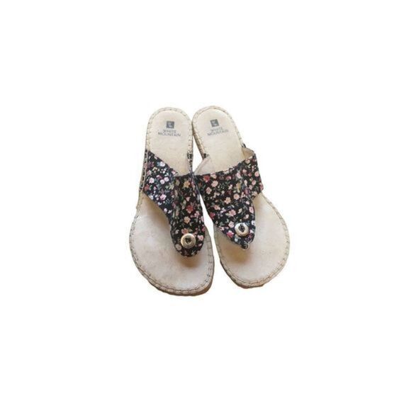 White Mountain Wedge Sandals 11 - Picture 1 of 8
